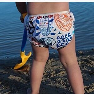 Kids Reusable Swim Diaper - Ocean Print (2 pack )